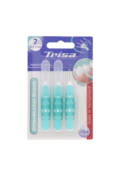 Trisa فرشاة بين الأسنان ISO 23 قطعة متنوعة للتنظيف العميق بين الأسنان، 23 قطعة لنظافة الفم والتقويم