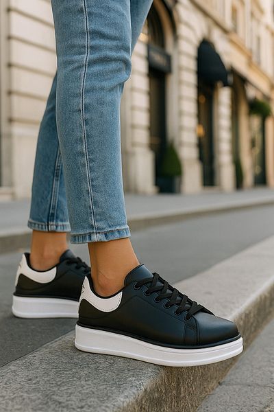 Nstil Casual γυναικεία αθλητικά παπούτσια με κορδόνια Άνετη ελαφριά χοντρή σόλα 525G