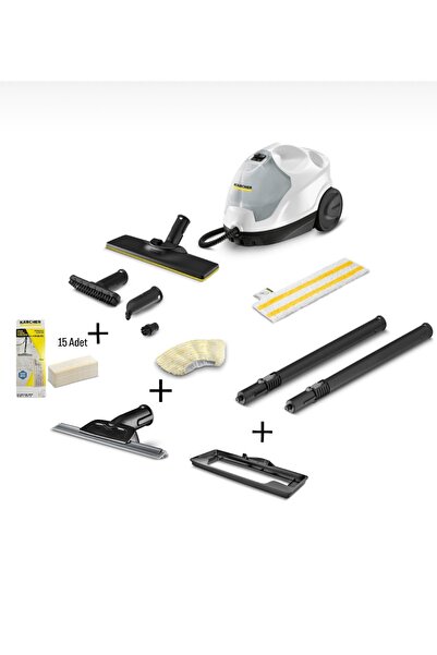 Karcher SC 4 EasyFix Buharlı Temizlik Makinesi + Cam Temizleme Aparatı + Halı...