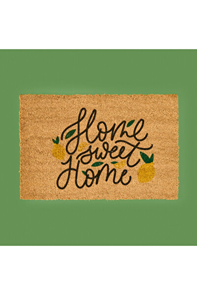 Chilai Home Koko Home Sweet Home Kapı Önü Paspası - Renkli - 40x60 cm