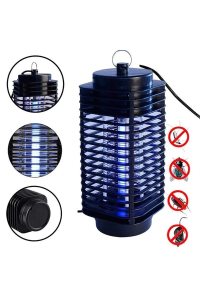 nesshomeeart Elektrikli Sivri Sinek Öldürücü Sinek Cızz Cihazı 4-6 Watt Mor Işık Sivri Kara Sineklere