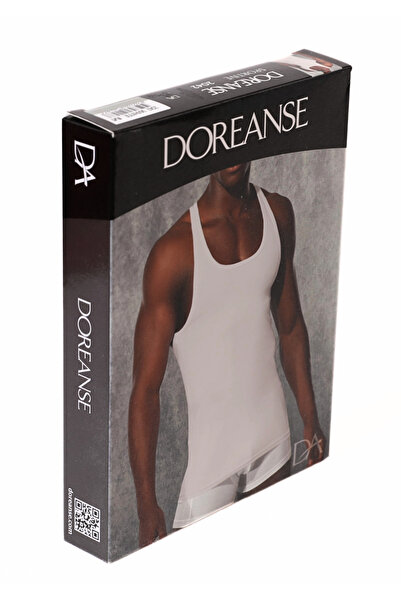 Doreanse Men's 90% Cotton Swimmer Sports Singlet 2042