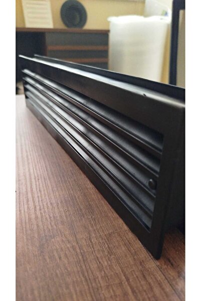 ÇELİK MENFEZ KAPI MENFEZİ 45X10 CM OLCUSUNDE PLASTİK-MAT SIYAH