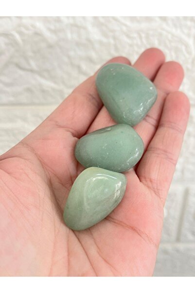 gemsartdeco Yeşil Aventurin Şans Para Doğaltaş