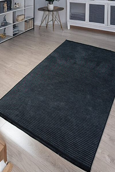 Aybek Rug Iskandinav Desenli Halı Antrasit Yıkanabilir Makina Halısı Saçaklı ...