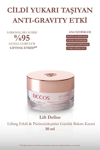 Becos Lift Define Sıkılaştırıcı ve Lifting Etkili Cilt Bakım Kremi
