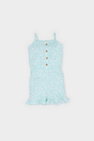 DeFacto Baby Girl Patterned Strap Jumpsuit C0077A525Hs