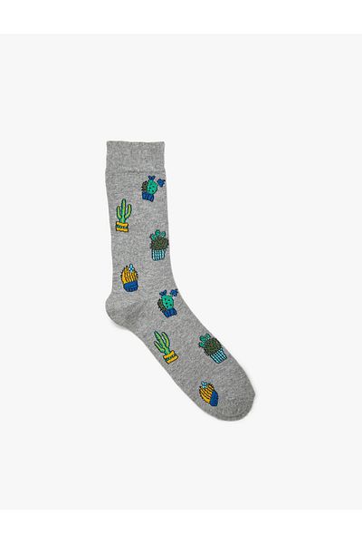 Koton Men's Gray Men's Socks 0YAM83432AA
