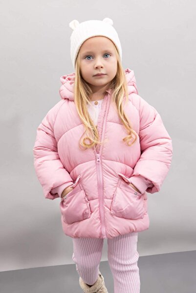 DeFacto Kız Bebek Mont Pembe