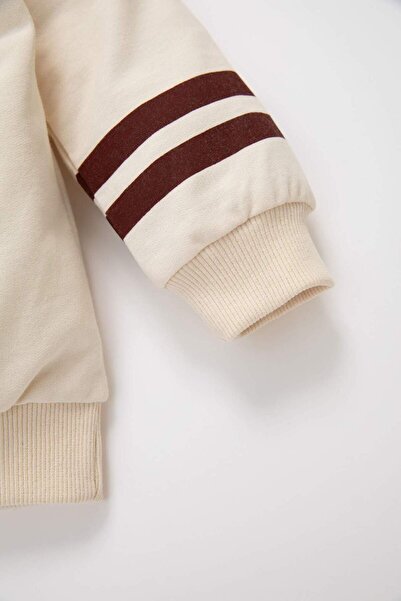 DeFacto Baby Boy 2-Piece Set Printed School Sweatshirt Elastic Waist Jogger Sweatpants D2598A524Au