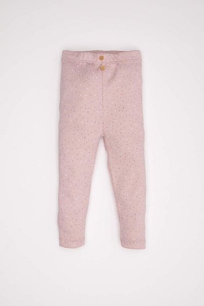 DeFacto Baby Girl 2-Piece Set Crew Neck Printed Long Sleeve T-Shirt Elastic Waist Long Leggings D2698A524Au