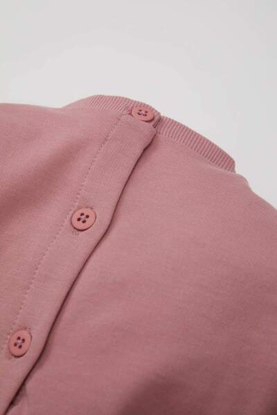 DeFacto Baby Girl Crew Neck Flower Printed Long Sleeve Sweatshirt Dress A6507A524Au