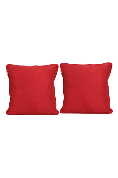 GOCCIA HOME Husă de pernă decorativă din 2 piese, cu bordură, stil boem, moal...