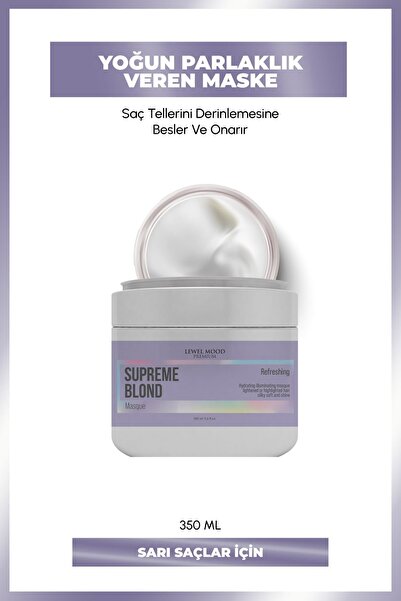 Lewel Mood Premium Supreme Blond Sarı Saçlar Bakım Maskesi