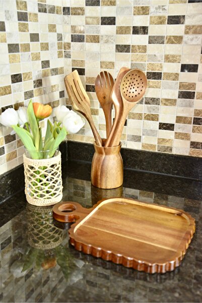 SepetçiBaba Akasya Kare Tutmalı Sunum Tabağı - 67434