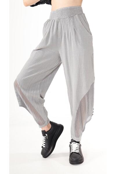 shE tekstil Leg Mesh Linen Shalwar