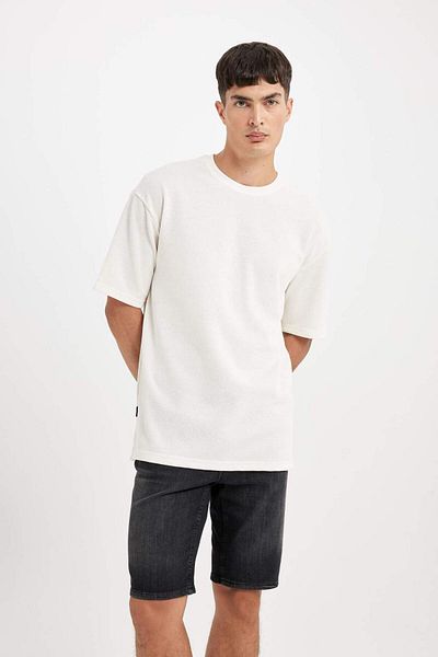 DeFacto Pantaloni scurți Jean Bermuda - Regular Fit D3960AX24SM
