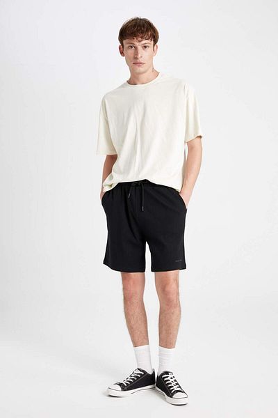DeFacto Relax Fit Basic Plain Shorts with Pockets D5104Ax24Sm
