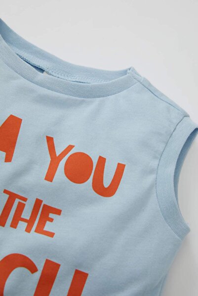 DeFacto Tricou cu imprimeu pentru bebelusi cu decolteu C3975A524HS