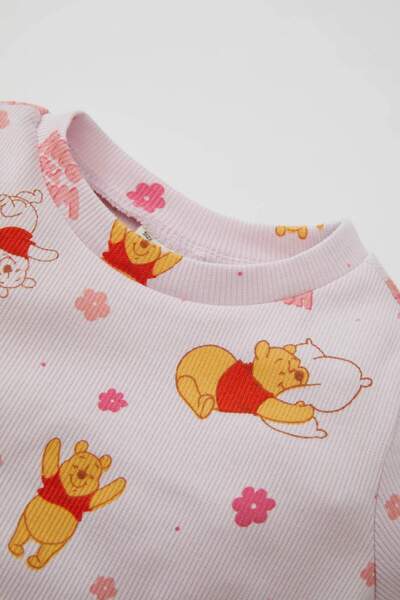 DeFacto Kız Bebek Pijama Takımı Disney Winnie The Pooh Fitilli Uzun Kollu Üst Uzun Alt D1810A524AU