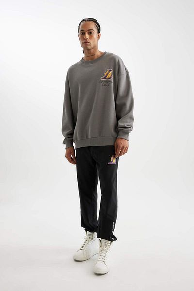 DeFacto Los Angeles Lakers NBA Fit Oversize-Sweatshirt mit Rundhalsausschnitt – C9254ax24au