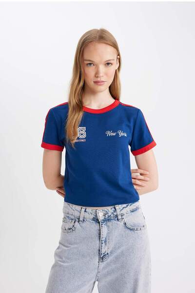 DeFacto Coool Modal Fitted Short Sleeve T-Shirt C3205ax24sp