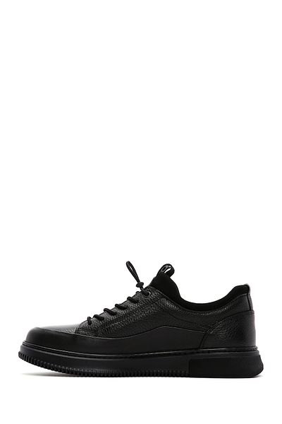 Derimod Men's Black Lace-Up Leather Sneaker 25Wfd6761Ft