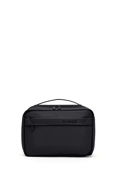 Derimod D-Pack Men's Black Fabric Handbag 25Sbd30346F