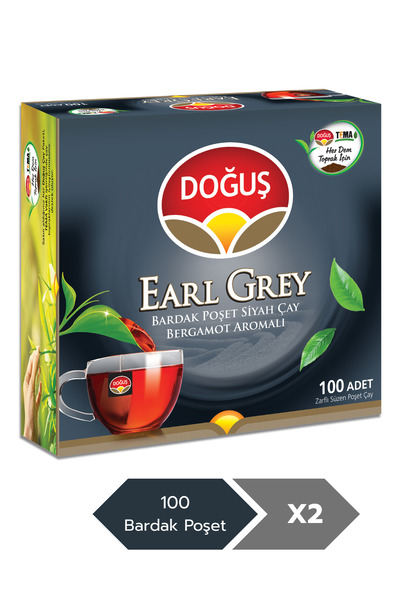 Doğuş Earl Grey 2 gr 100’lü Bardak Poşet Çay X 2 Adet