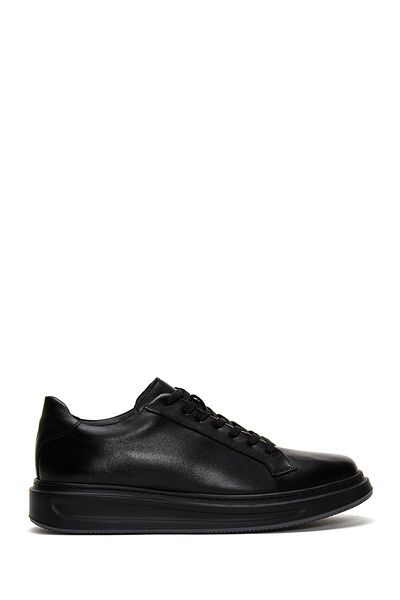 Derimod Men's Black Lace-Up Leather Sneaker 25Wfd610018