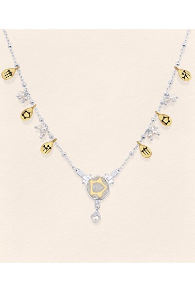 Luna Merdin Sümer İnci Mozaik Kolye