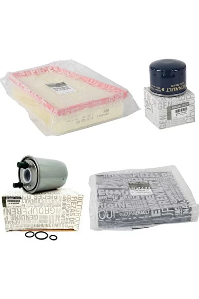 MAİS Mais Renault Fluence 1.5 Dcı Filtre Bakım Seti ( Hava Filtresi - Yağ Filtresi - Yakıt Filt