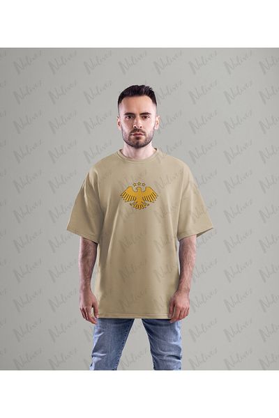 Nulivez New Visual Identity of Syria Printed High Quality Compact Unisex Oversize T-Shirt