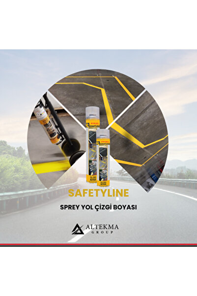 Signatekma Safetyline -Sprey Yol Çizgi Boyası Sarı 500 ML