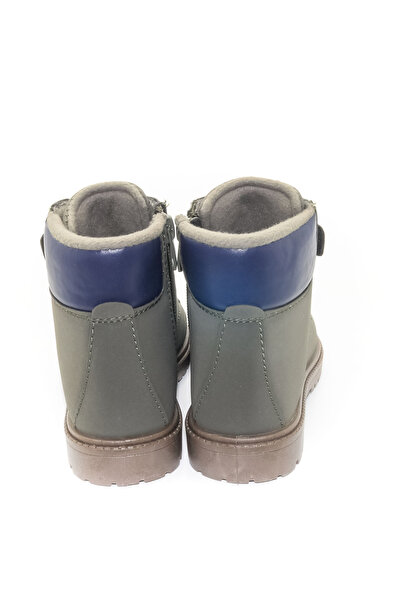 Stella Pendenza Παιδικά κοριτσίστικα και αγορίστικα μποτάκια χακί unisex καθημερινά παπούτσια με κορδόνια με φερμουάρ