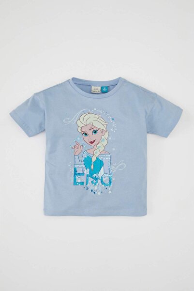 DeFacto Tricou cu mânecă scurtă Frozen pentru fetiță - D2195A524SM