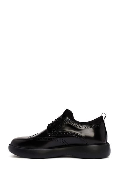 Derimod Men's Black Lace-Up Leather Casual Shoes 25Wfd750422