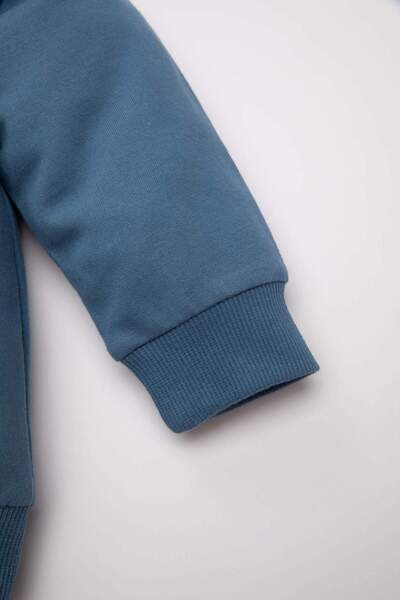 DeFacto Erkek Bebek 2li Takım Baskılı Sweatshirt Jogger Eşofman Altı D0716A524AU