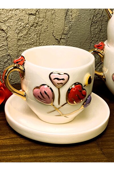 Monako Limited Edition 24 Ayar Altın Işlemeli, Kalp Figürlü, %100 El Yapımı, ...