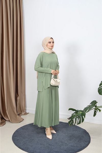 NİSUM MODA Comfortable Sandy Pants Suit
