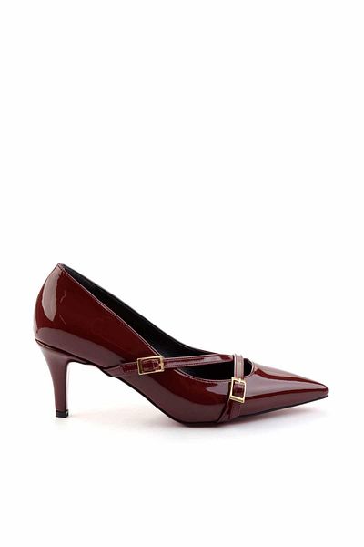 Bambi Burgundy Women's Classic Heeled Shoes K01455025008