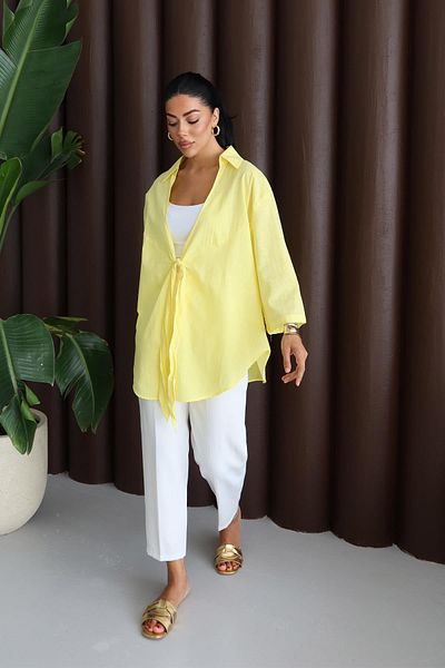 İstangül Butik Cămașă Pareo oversize cu șireturi Luna Breeze