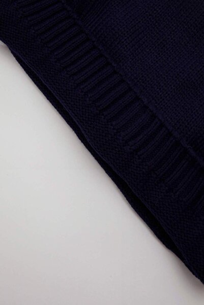 DeFacto Erkek Bebek Bisiklet Yaka Renk Bloklu Triko Kazak A3850A524WN