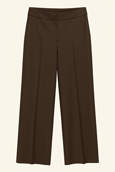 Setre Тъмнокафяв панталон с деликатно оформена талия