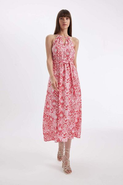 DeFacto Rochie maxi fără mâneci cu decolteu Halter D2649AX24HS
