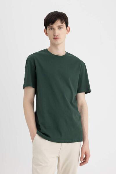 DeFacto New Regular Fit Crew Neck Short Sleeve Basic T-Shirt V7699Az24Sp