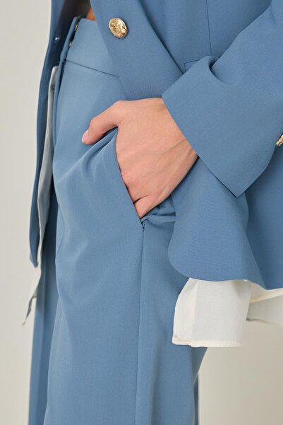 Setre Μπλε παντελόνι με λεπτομέρεια στη μέση