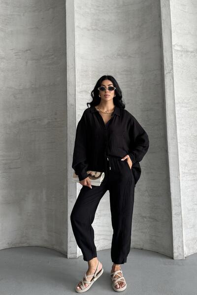 İstangül Butik Σετ δύο τεμαχίων από ύφασμα Coastal Muse Muslin Oversize