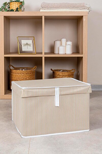 ALAS 4 Καφέ Μίνι Κάδοι - Κουτί πολλαπλών χρήσεων με καπάκι, 40x30x26