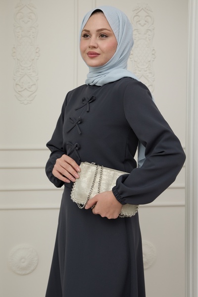 InStyle Стрічка Детальна спідниця Антрацит Костюм